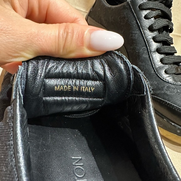 Louis Vuitton Canvas & Leather Monogram Sneakers Size 38 - Picture 9 of 10